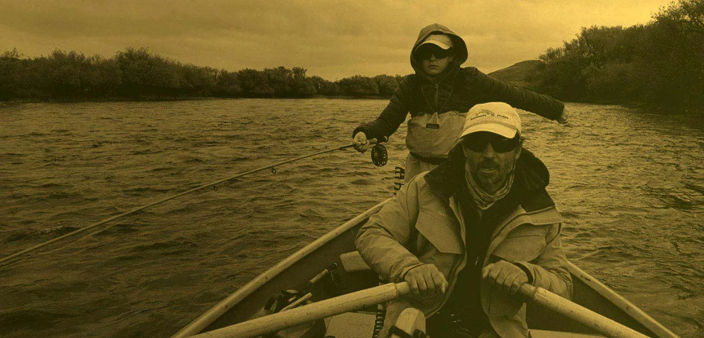 Trout fly fishing day trips in Bariloche with professional guides.